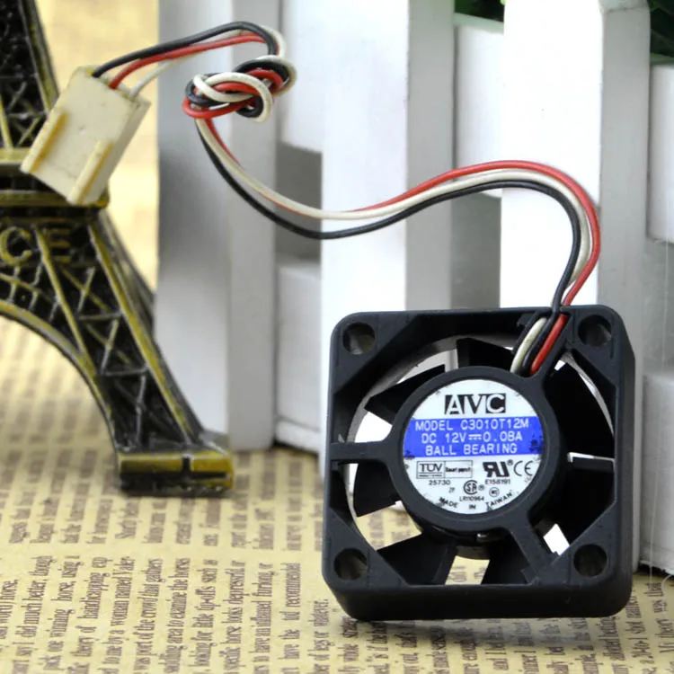 C3010T12M DC12V 0.08A 3 защиты электродвигателя Вентилятор охлаждения