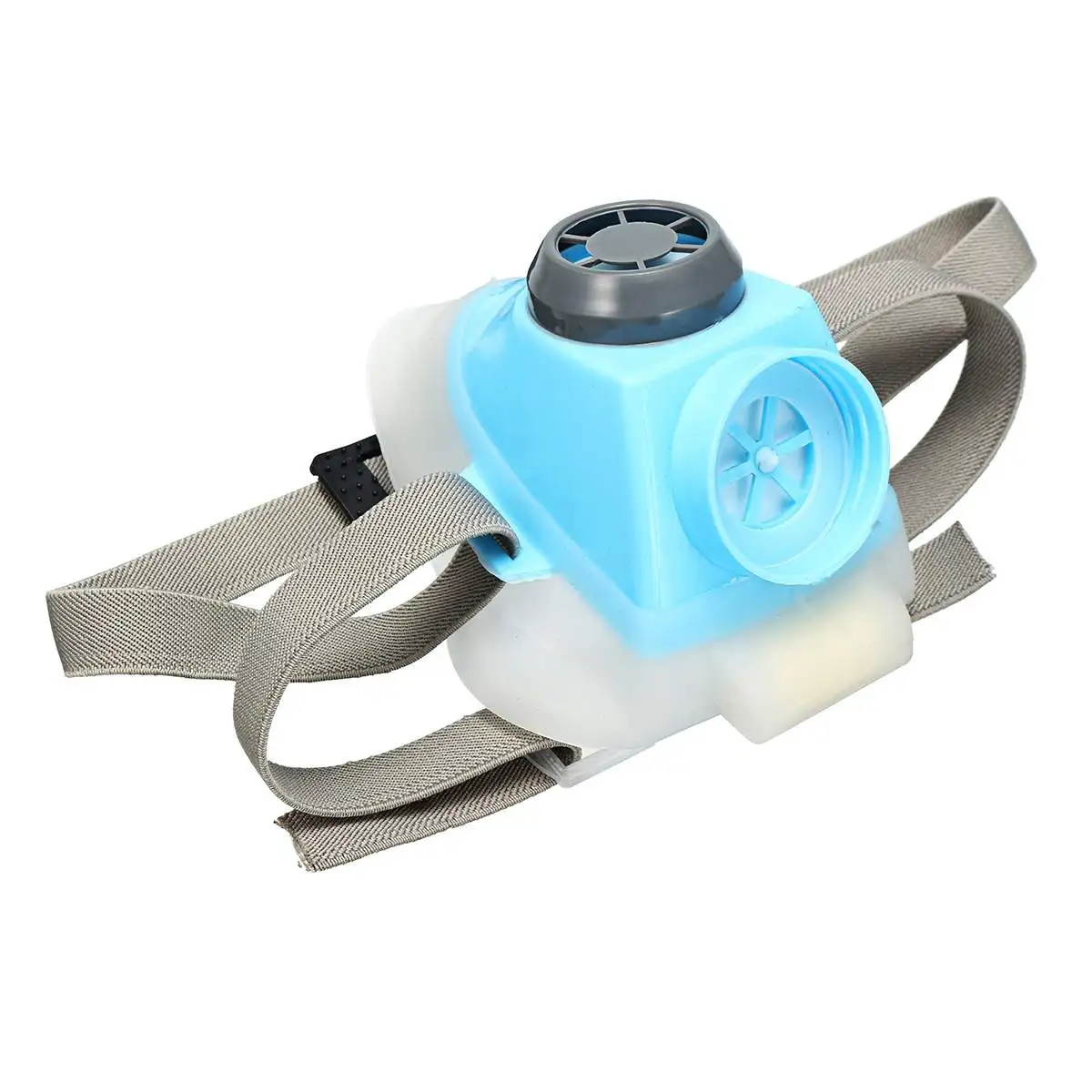 Electric Supplied Air Fed Full Face Gas Mask Respirator System – Powered Flow Device