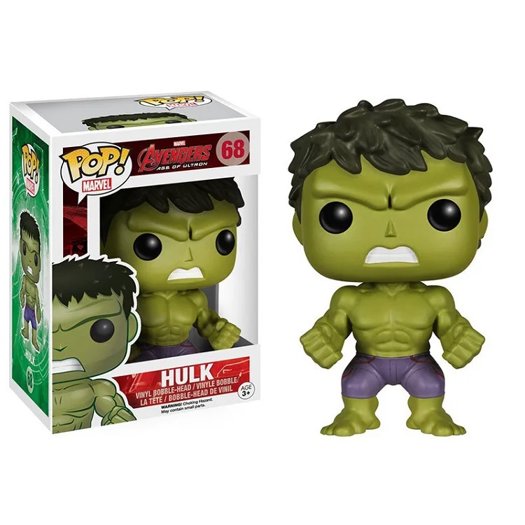 FUNKO POP Marvel Мстители Стэн ли Железный человек Капитан Америка Коллекционная модель ПВХ фигурка детские игрушки подарки для детей - Цвет: Hulk