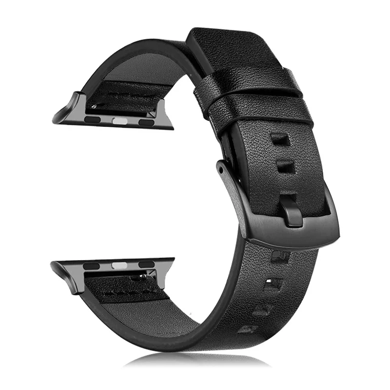 Ремешок для часов Apple Watch 44 мм 40 42 38 ремешок из натуральной кожи iWatch 5 4 3 2 1 сменный