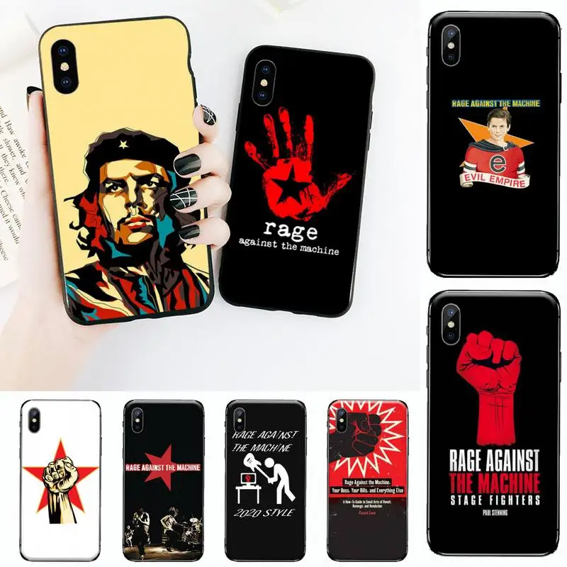 Чехол Rage with The Machine для телефона iPhone 11 12 mini pro XS MAX 8 7 6 6S Plus X 5S SE 2020 XR | Мобильные