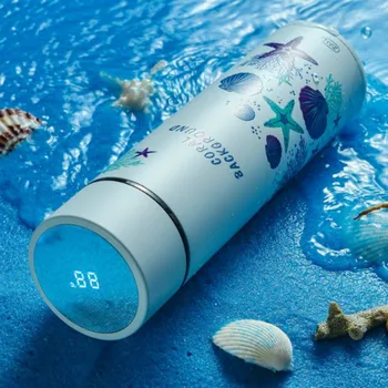 

400/500ml 316 Stainless Steel Thermos Bottle Mug Smart Temperature Display Vacuum Flask Man Woman Student Tea Cup Water Bottle