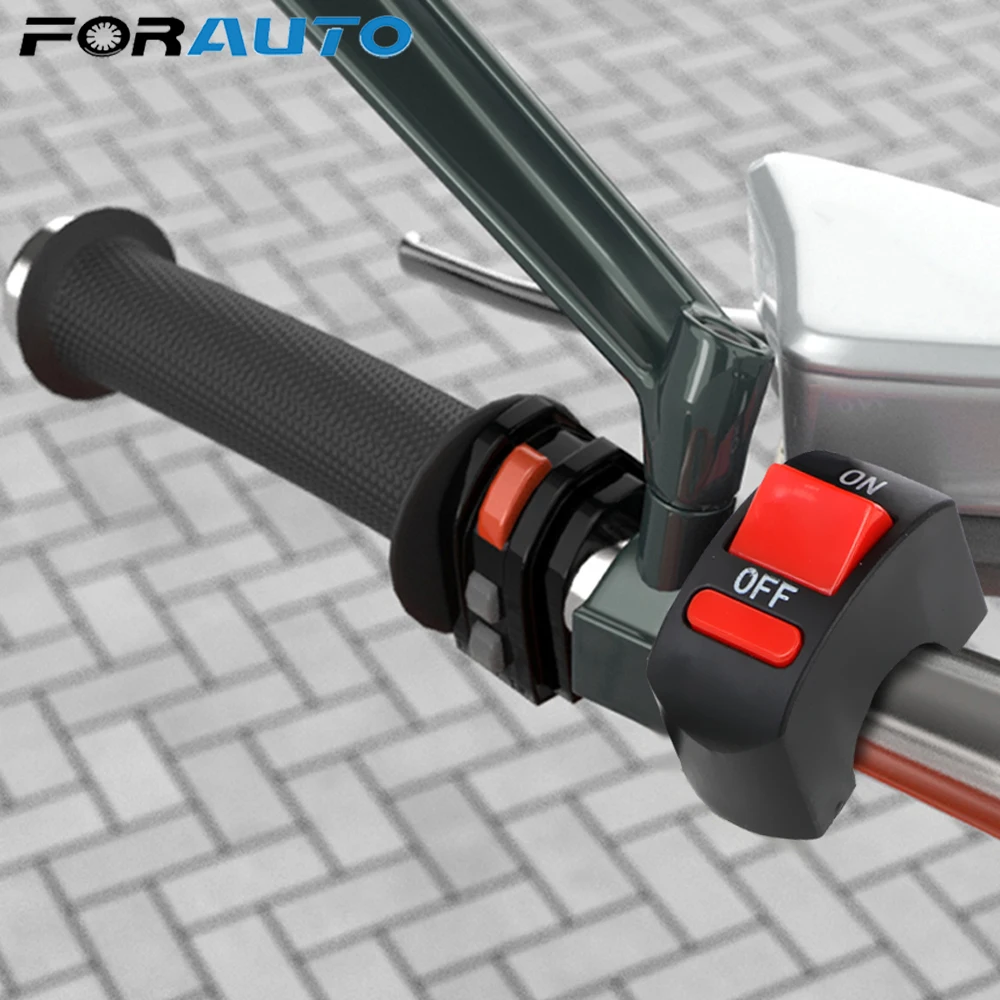

FORAUTO Universal ON/OFF Button Motorcycle Handlebar Flameout Switch Motorcycle Switches for Moto Motor ATV Bike