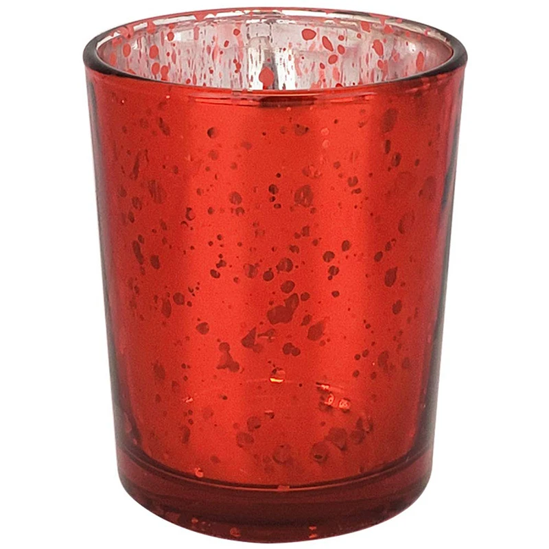 Новинка! Рождественский стеклянный подсвечник Mercury Votive Tealight в серебре/розово-золотом цвете, упаковка 12 шт/каждый USD1.99
