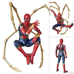 15 см Мстители супер герой Человек-паук ПВХ фигурка игрушки; Железный человек Человек-паук общая игрушечная фигурка Коллекционные