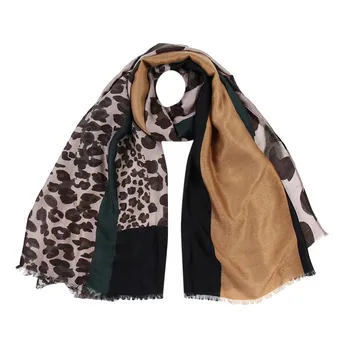 

Fashion Women Adult Scarves Polyester Leopard Print Scarf Retro Winter Warm Soft Long Scarf Shawl foulard femme bufanda sjaal