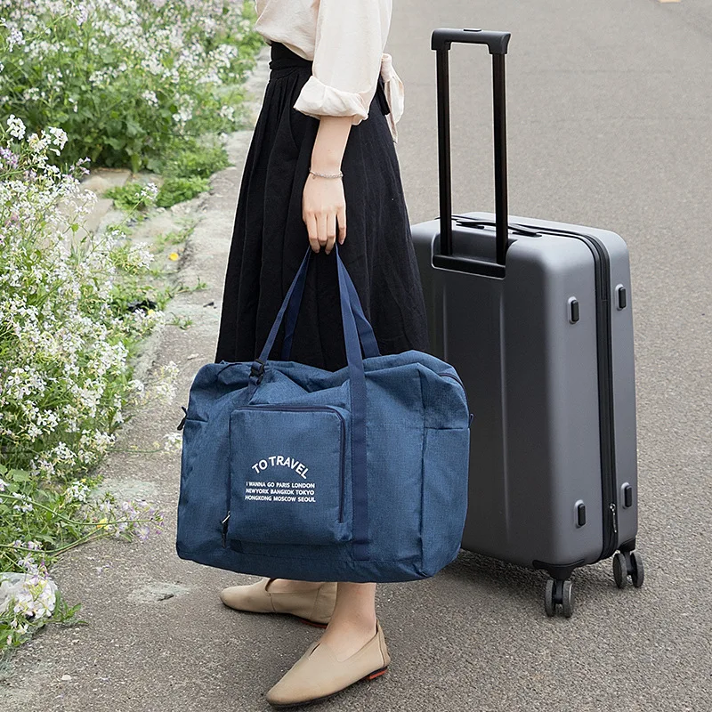 

Weysfor New Foldable Duffle Bag Organizers Portable Luggage Bag Waterproof Large Capacity Packing Cubes Tote Handbags Travel Bag