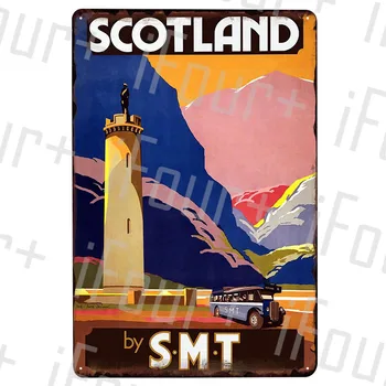 

Scotland Metal Plate Tin Sign Plaque Metal Vintage Decor Metal Sign Metal Poster Home Bar Pub Cafe Decoration Vintage Posters