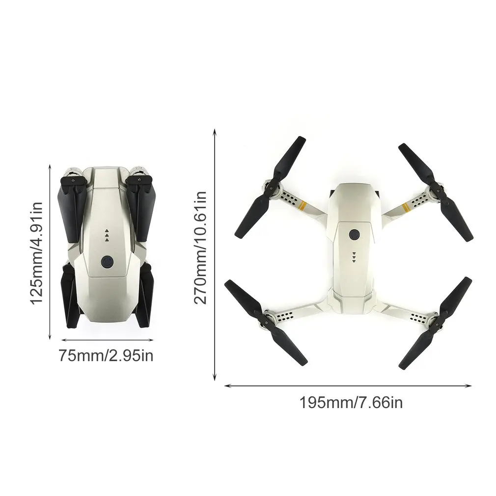 2,4 ГГц wifi FPV складной Радиоуправляемый Дрон с 720 P/1080 P HD камерой, удерживающий высоту, Безголовый режим, радиоуправляемая модель самолета, детский подарок