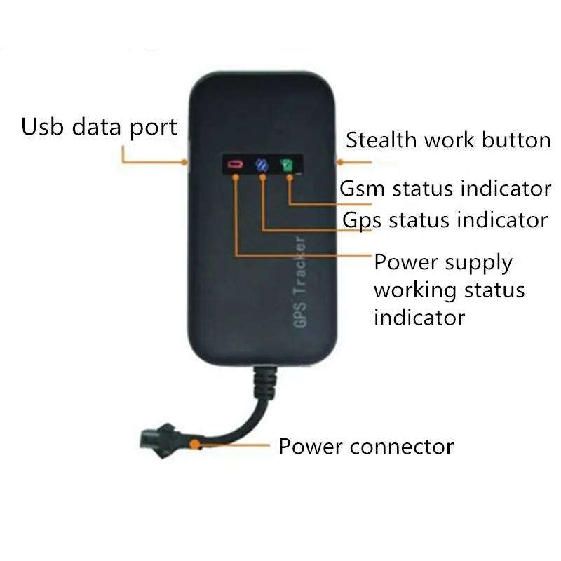 Мини портативное устройство слежения с GPS для автомобиля GSM GPRS устройство слежения в реальном времени GT02A