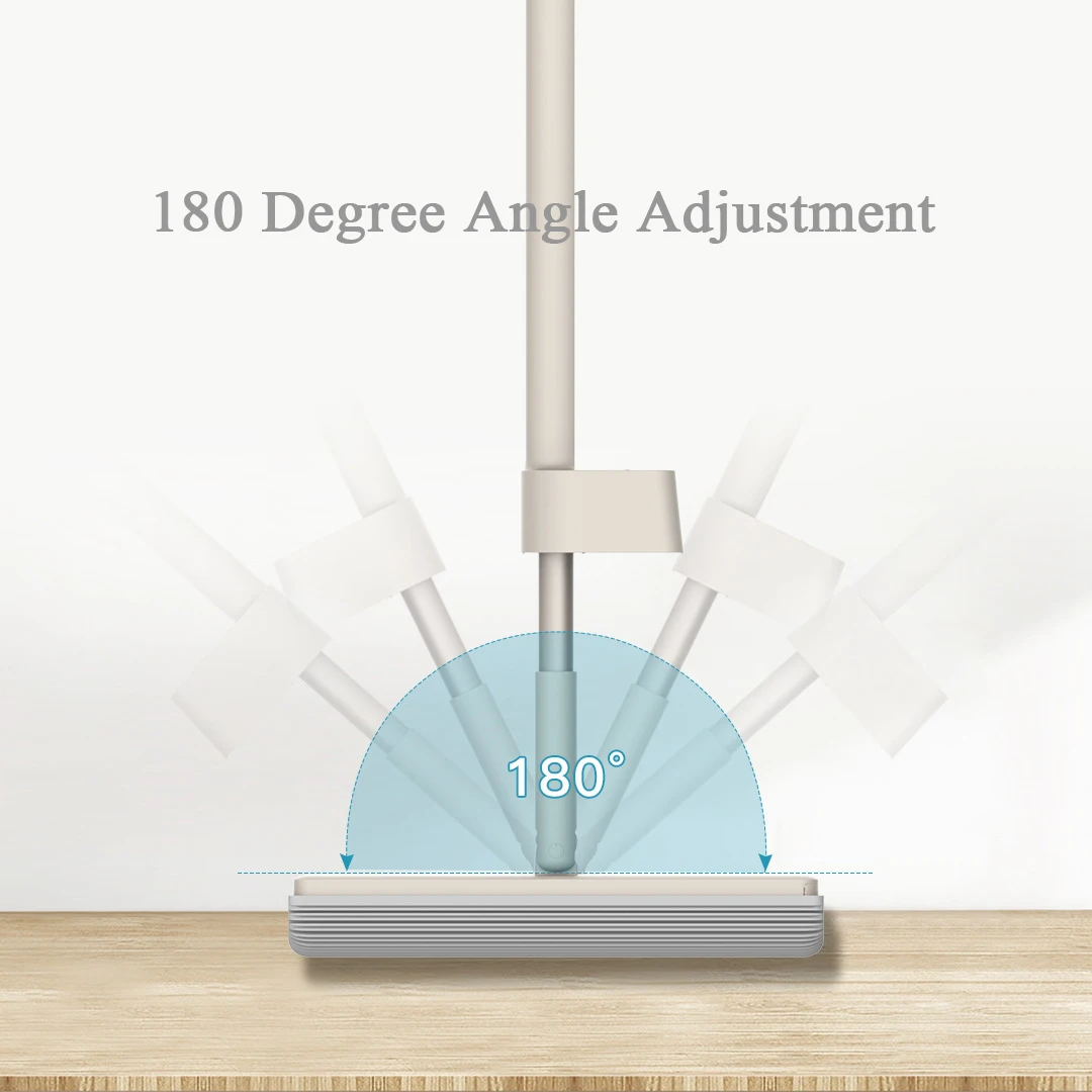 Швабра с поворотом на 180 градусов для мытья полов, большая губчатая Швабра для дома и кухни, деревянная плитка, напольная швабра с подставкой для ленивых