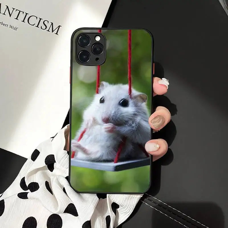 TOPLBPCS Cute Mouse Rat Art Phone Case for iPhone 11 12 13 mini pro XS MAX 8 7 6 6S Plus X 5S SE 2020 XR case cool iphone 11 Pro Max cases