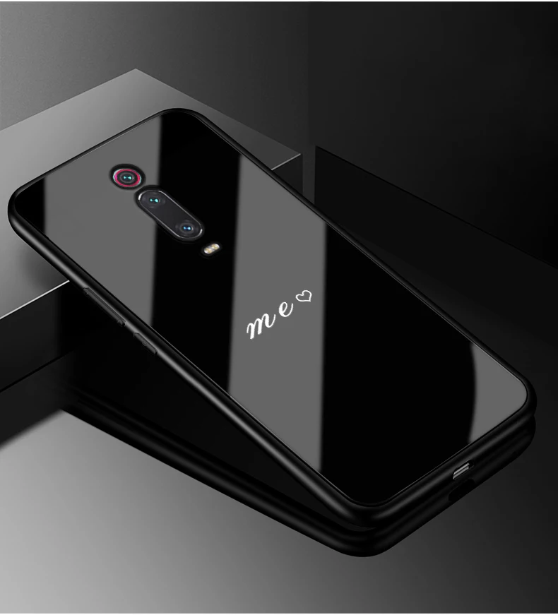 Для Xiaomi mi 9 T Pro Чехол mi 9 T SE PC Пластиковый стеклянный чехол для телефона черный ТПУ бампер чехол для Xiaomi mi 9 T Pro mi 9 T Pro 6,3" Чехол - Цвет: 50