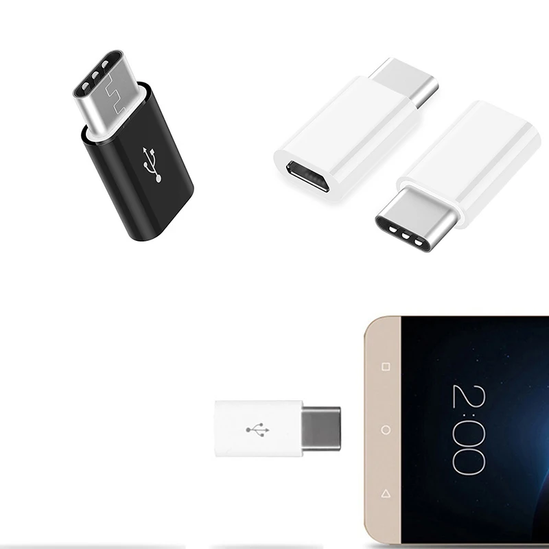 3 шт./лот Type C адаптер для зарядки с Micro USB Samsung Galaxy C9 Pro телефонный соединитель