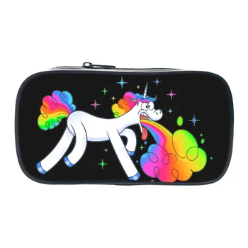 

Kawaii Tote Funny Unicorn Pencil Case for Kids Small Cosmetic Bag Boys Girls Stationery Storage Bags School Supplies Makeup Bag