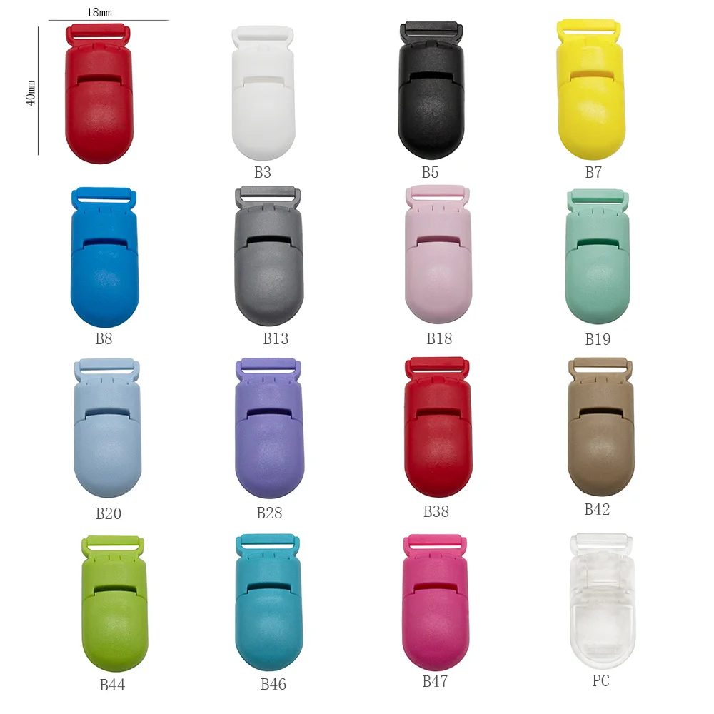 Cute-idea Baby Teether Accessories Plastic Clip Colorful Nylon Cord DIY For Baby Silicone Teething Necklace Pacifier Clips Tool teething toys silicone teething toys baby teething toys pacifier clips