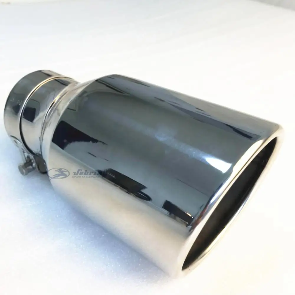 Exhaust Muffler Tip Automobile muffler modified tail pipe stainless steel large caliber 114 universal tail throat oblique exhaust head