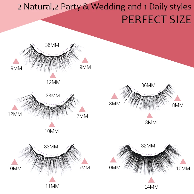 5Pairs Magnet Eyelashes Magnetic Eyeliner Set Mink False Eyelashes Tweezers Waterproof Long Lasting Eyelash Extension Makeup 5Pairs Magnet Eyelashes Magnetic Eyeliner Set Mink False Eyelashes Tweezers Waterproof Long Lasting Eyelash Extension Makeup