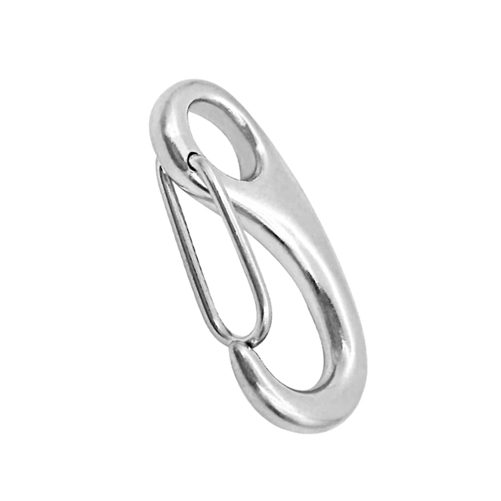 4pcs Boat Marine Anchor Rigging Clip - 316 Stainless Steel Safety Spring Snap Hook Carabiner 2 inch 50mm Length | Автомобили и
