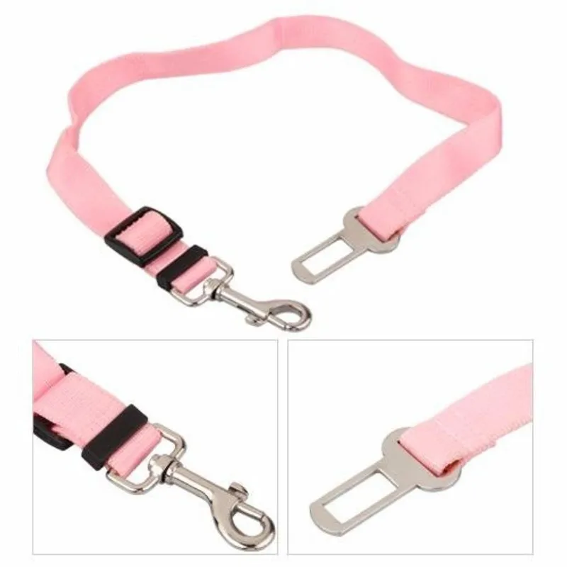 Dog Seat Belt Strap Adjustable Seatbelt Leash for Dog Puppy Cats  (2)