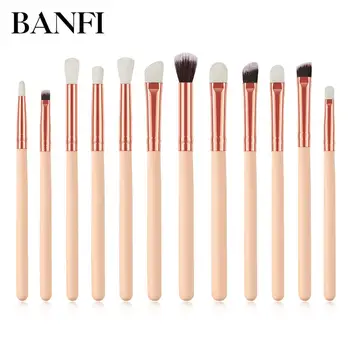 

12PCs Eyeshadow Brush Kit Makeup Brush Set Blending Eyeliner Consealer Lip Brush For Face Make-up Professional Cosmetic Tools