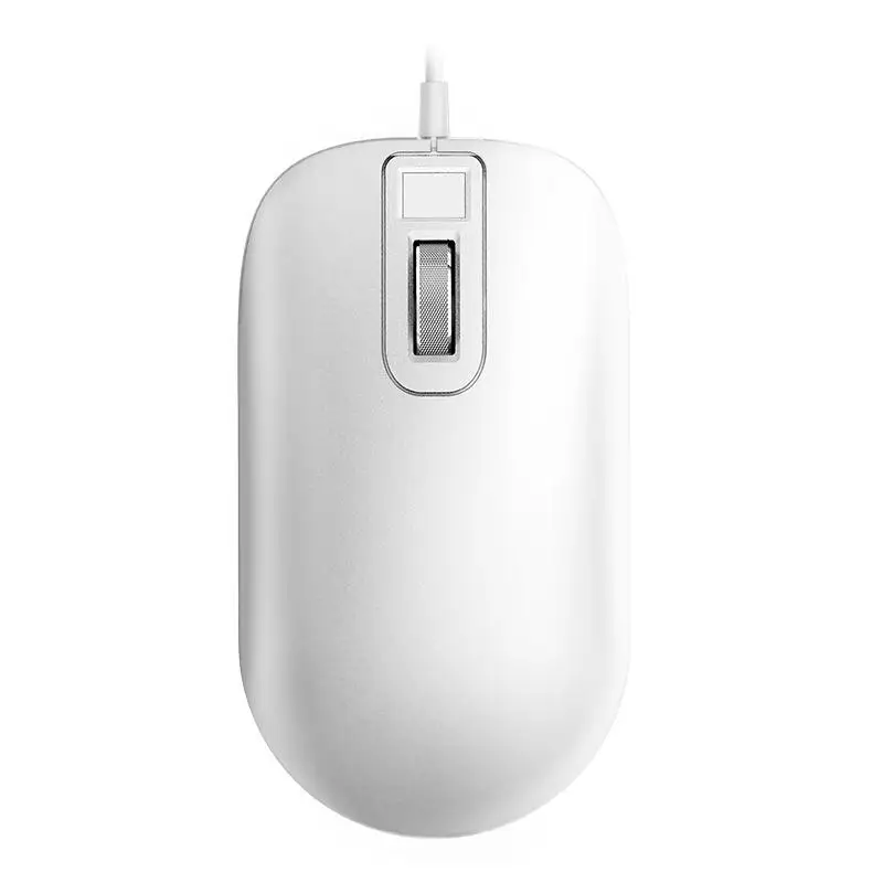 WHITE Xiaomi Jessis безопасный мышь с детектором отпечатка пальца 125 Гц 8G Портативный Прощай пароль быстрое распознавание смарт-мышь для компьютера - Цвет: WHITE