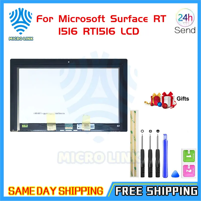 ЖК-дисплей для Microsoft Surface RT 1516 RT1516 сенсорный экран дигитайзер датчики в сборе