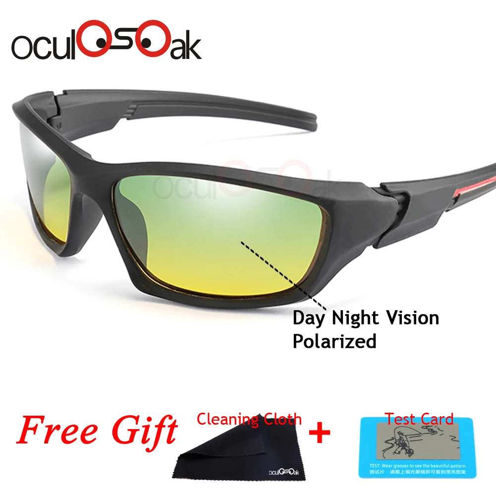 

New Polarized Yellow Driving Sunglasses at Night High Quality HD Vision Day Night Sunglasses Polarized Safety Glasses 2019