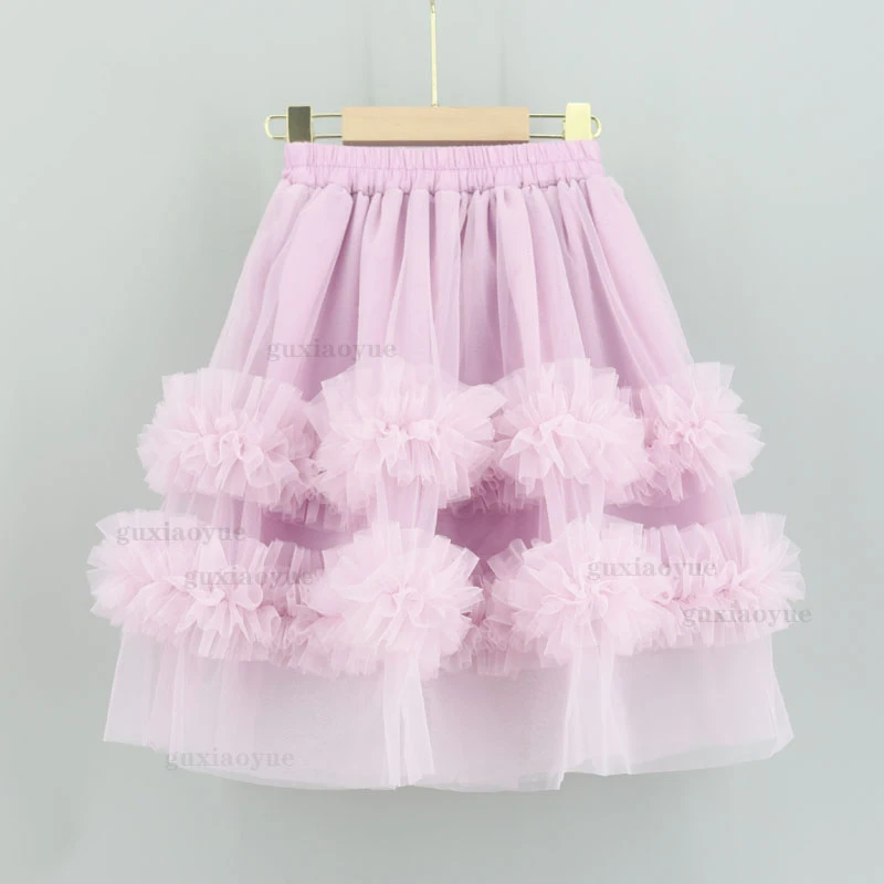 Newest 3-14Years Girls Princess Soft Tulle Skirt Children Mint Long Tutu Evening Party Gown Prom Formal Skirts | Мать и ребенок