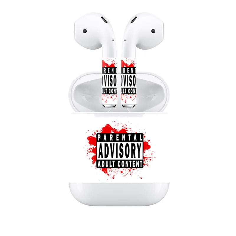 Крутой дизайн 14 цветов в Стокер Airpods наклейка для Apple Airpods водостойкие Переводные картинки кожи