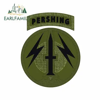 

EARLFAMILY 13cm x 10.2cm for Pershing Nuclear Missile Unit Vinyl Car Stickers Decal Graphics Funny Car Styling Decoration