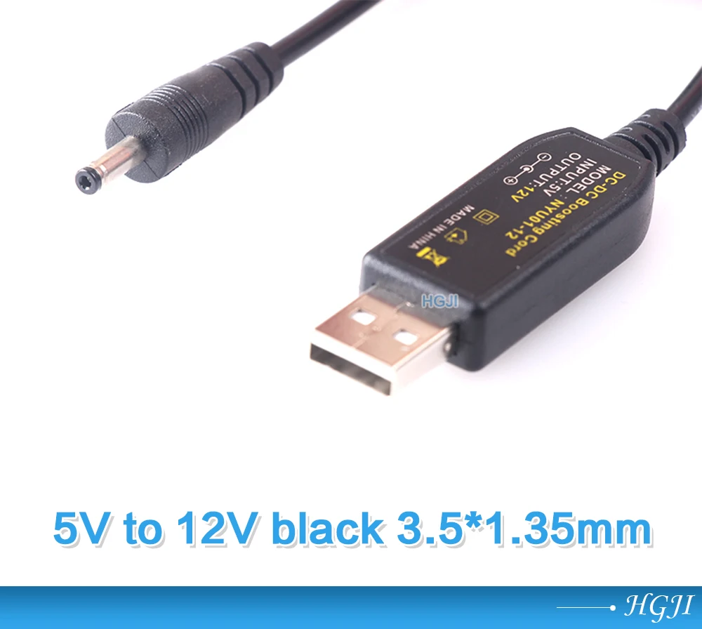 50 шт. USB до 9 в 12 В повышающее напряжение USB кабель питания USB бочонок силовой кабель для Светодиодный маршрутизатор TmallGenie