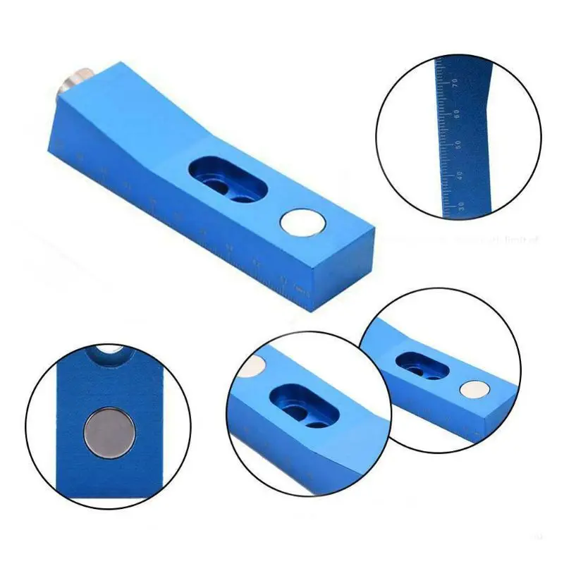 Woodworking Pocket Hole Puncher Jig Kit Angle Drill Guide Set  Locator Drill Bit Set for DIY Carpentry Tools