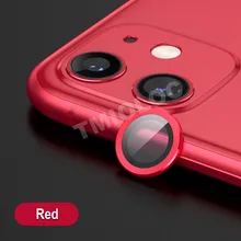 For iPhone 11 Pro Max Camera Screen Protector Glass+ Lens Protection Case for iPhone 11 Pro Metal Back Ring Cover 2 in 1 Bumper