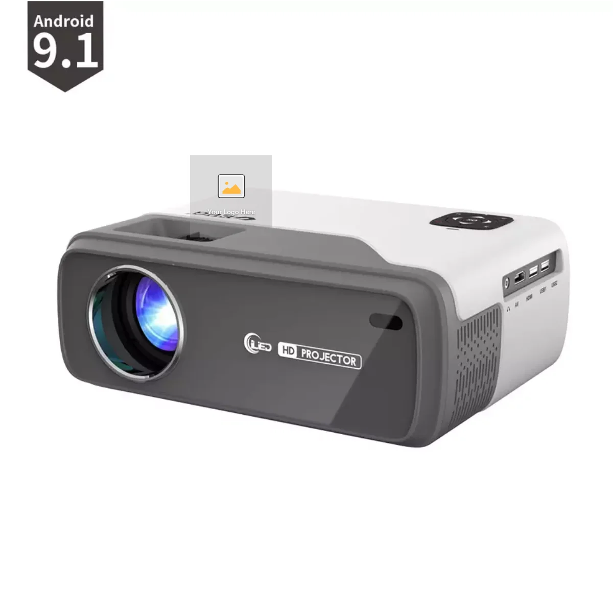 LCD 1080P Projector Portable Android 