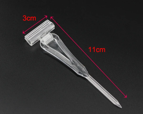 

Plastic PC food price Tag plugin clip accessories for holding price list
