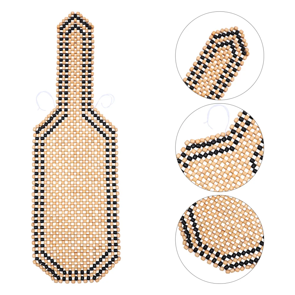 1Pc Beaded Seat Cushion Cool Wood Bead Seat Pad Summer Seat Cushion for