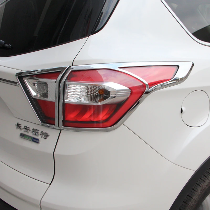 Lsrtw2017 Abs фар автомобиля задний фонарь рамки планки для Ford Kuga Escape - Название цвета: taillight trims