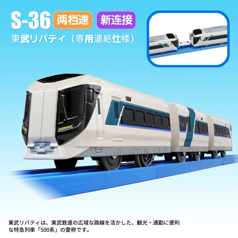 S01 Takara Tomy Plarail S-36 Tobu revay Япония электрическая модель локомотива игрушечный поезд