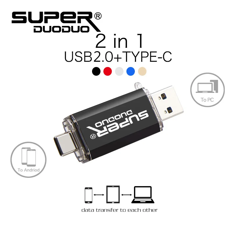 Цветной USB 2,0 type-C металлический usb флеш-накопитель 16 ГБ 32 ГБ 64 ГБ 128 ГБ ключ usb флешка флеш-накопитель USB 2,0 для телефона type C