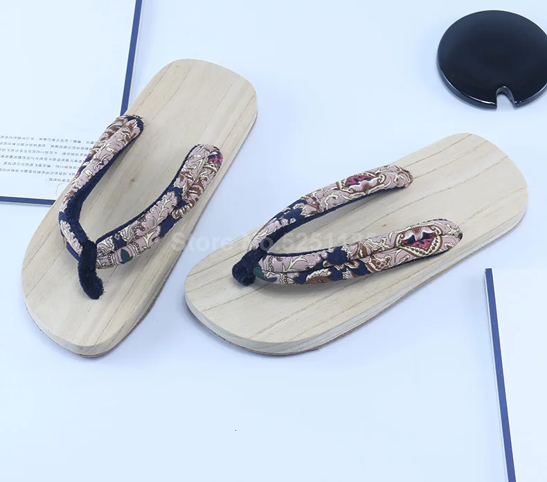 Летние вьетнамки японские кимоно восточные Гета сабо для женщин и мужчин китайский деревянный носок тапочки пляжные уличные аниме сандалии для косплея