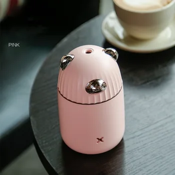 

USB ultrasonic air humidifier pet car air fragrance essential oil diffuser with color light atomizer 350ml