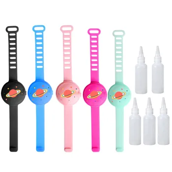 

3/5/6pcs Hand Sanitizer Dispensing Portable Bracelet Wristband Adult Child Hand Dispenser Dispensadores Gel Dispensador #YL5