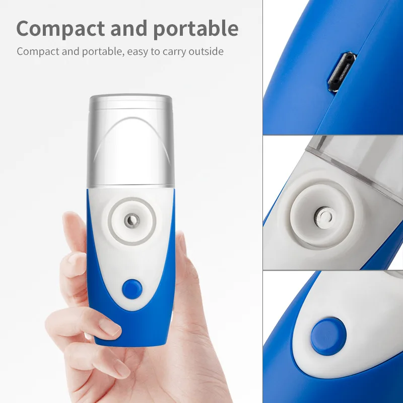Portable Medical Mesh Nebulizer Freepower Fine Particles Ultrasonic Humidifier Atomizer Handheld Asthma Therapy Inhaler for Baby