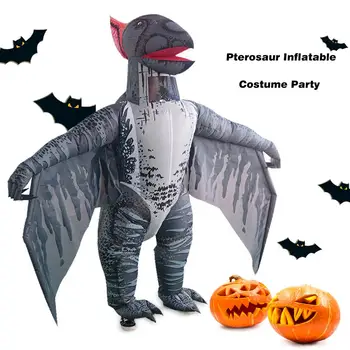 

Adult Kids Pterosaur Inflatable Costume Halloween Cosplay Clothes Party Jumpsuit Halloween Party Fancy Dress Big Dinosaur