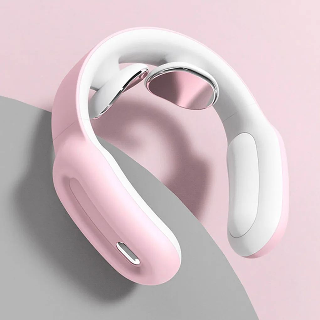Smart Electric Neck/Shoulder Massager Pain Relief Tool Pink/ White/ Blue Health Care Relaxation Cervical Vertebra Physiotherapy