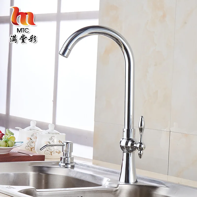 

Home Improvement Single Cold Faucet Kitchen Sink Faucet Washing Basin 360 Rotating Water-Saving Water Stop Valve Manufacturers D