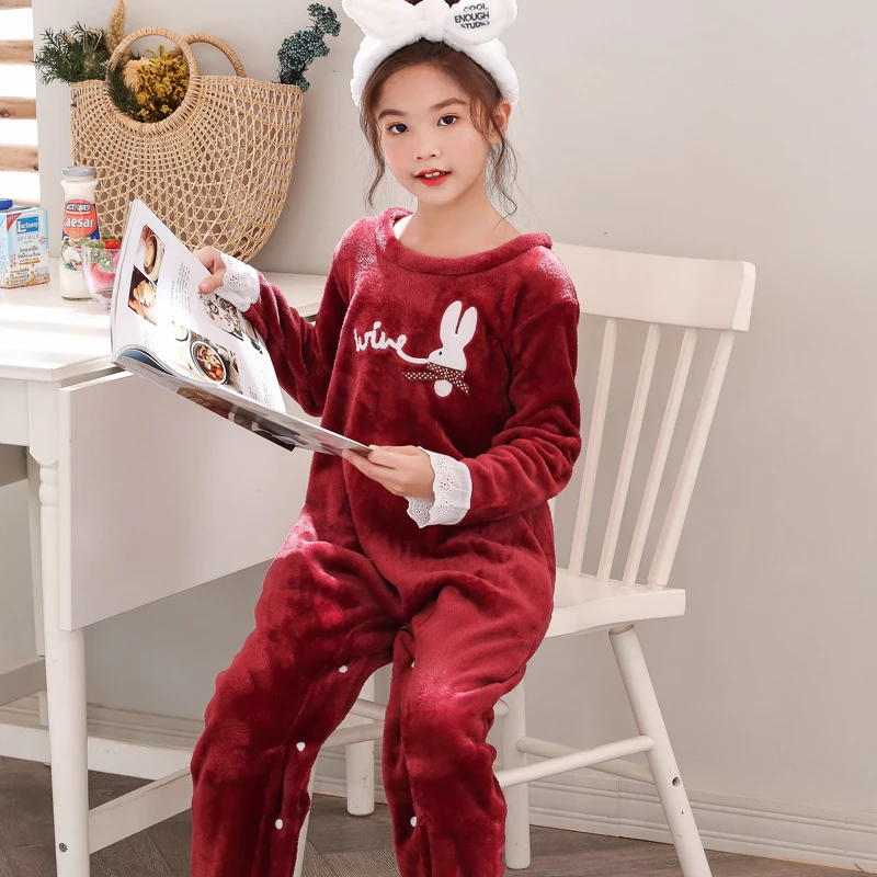 Кигуруми пижамы единорог девочек подростков зима мультфильм Аниме животных комбинезоны детская одежда для сна фланелевый теплый комбинезон детские пижамы