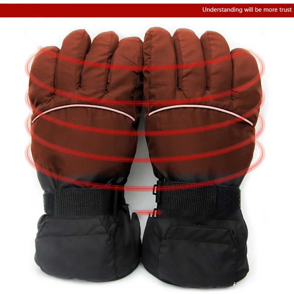 Windproof Ski Heating Gloves 4.5V Heated Polyester Motorcycle Gloves Warm & Safe (First Gear) #3B06 (13)