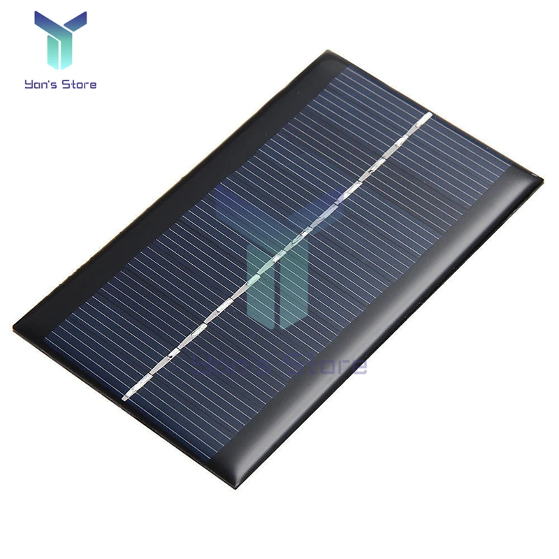 Pannello solare 6V 1W Mini sistema solare fai-da-te per caricabatterie per telefoni cellulari batteria solare portatile per pompa alternatore ad energia solare